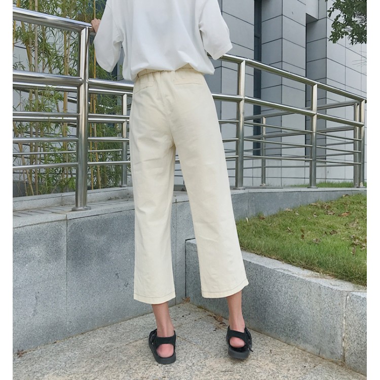 8261, lockere, gerade Jeans mit weitem Bein und Taschen-2