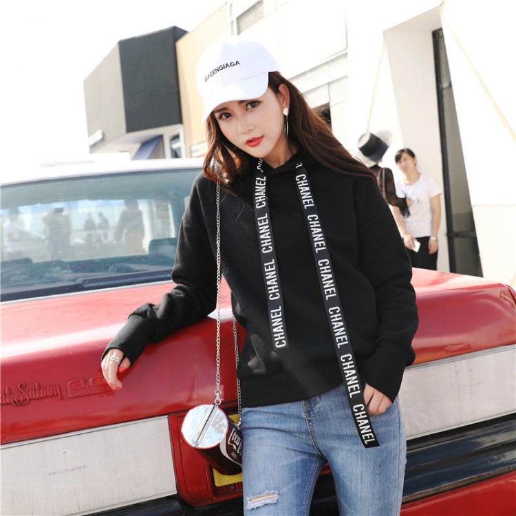 6607 Damen-Sweatshirt in Übergröße mit lockerem Wollfutter-2