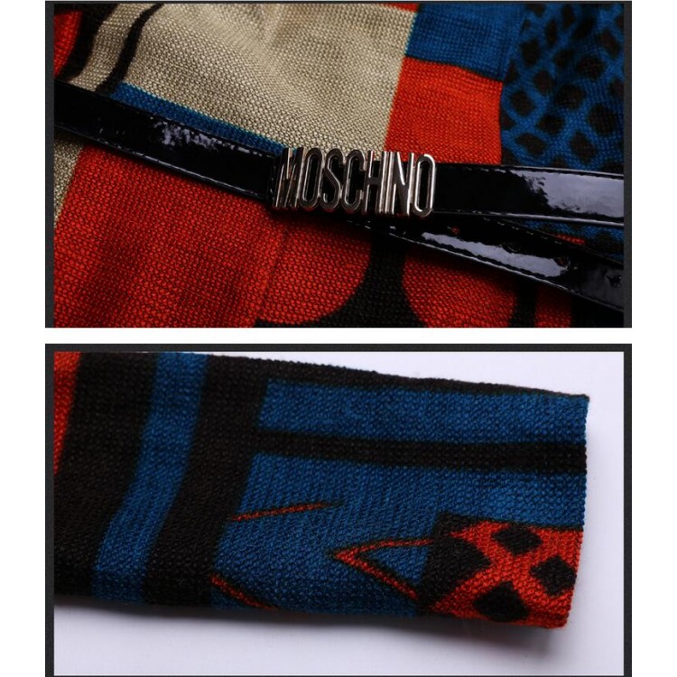 TE5782WJYY Europa Mode-Temperament Kleid mit unregelmäßigem Aufdruck-5