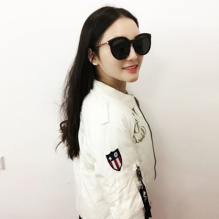 5886 Lokomotive bestickte kurze Daunenjacke für Liebhaber-2